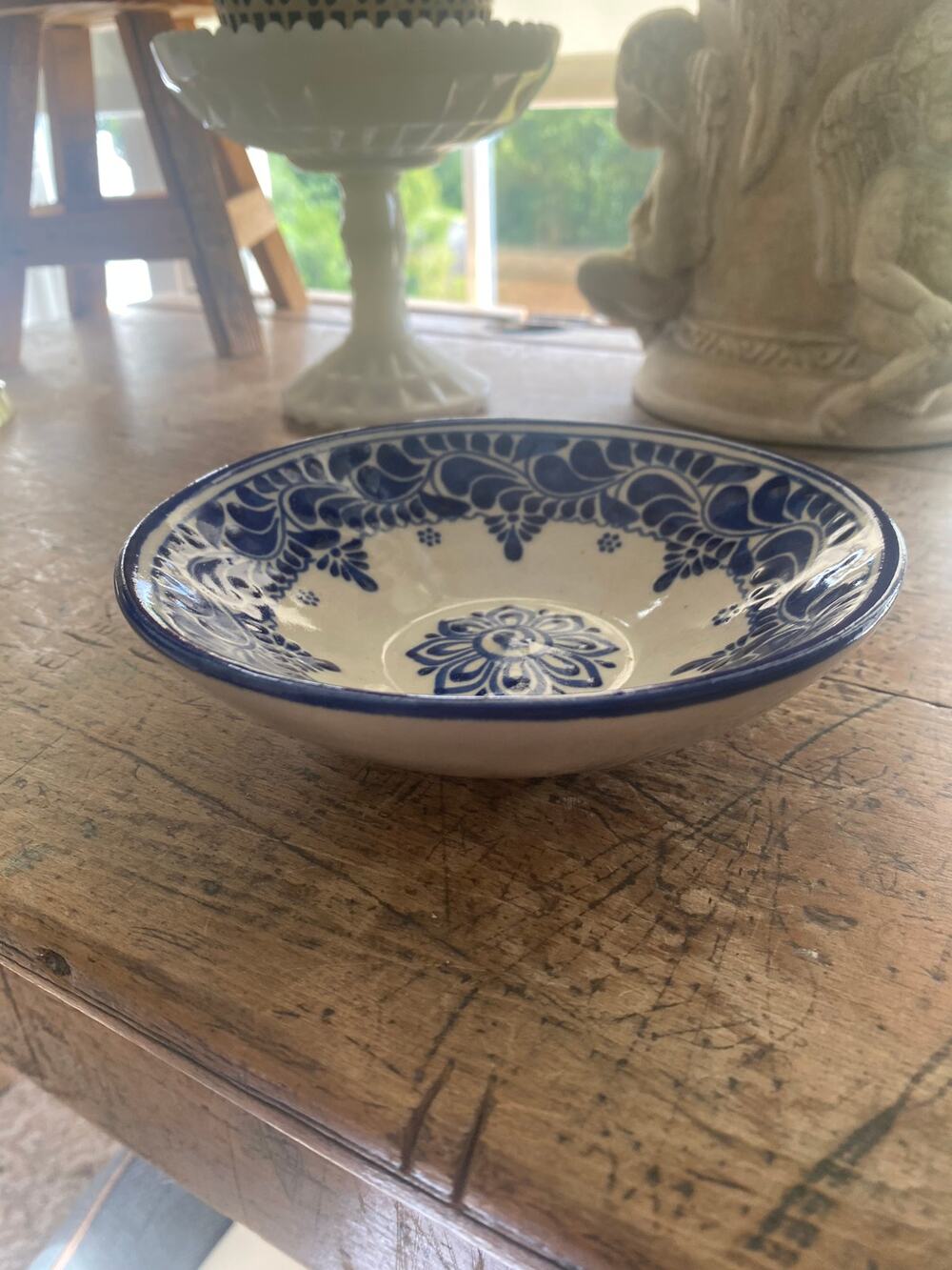 D’Casa Mexico Talavera style glazed ceramic stoneware Pottery Bowl
